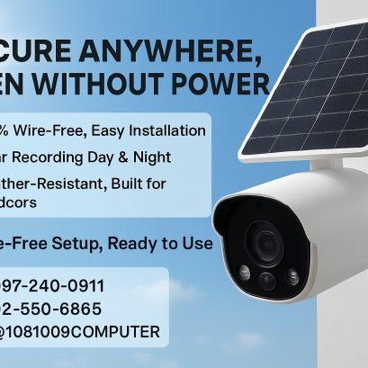 กล้องวงจรปิดโซล่าเซลล์  ปลอดภัยไร้สาย ใช้พลังงานแสงอาทิตย์