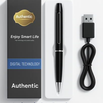กล้องปากกา VDO  Authentic Spy Pen Camera บันทึกวิดีโอแบบแนบเนียน ดีไซน์เรียบหรู ใช้งานง่าย 