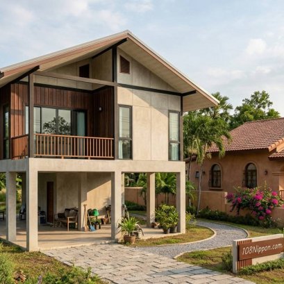 บ้านไทยสมัยใหม่ ผสานเสน่ห์สเปน Modern Vernacular x Spanish Style