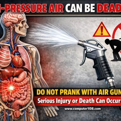 หยุดแกล้งกันด้วยลมแรงดันสูง ก่อนจะสายเกินไป Stop the Prank: Compressed Air Can Kill