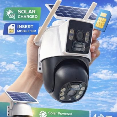 Smart Security กล้องโซล่าเซลล์ 4G SIM