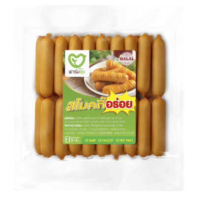 ฟาร์มสุข ไส้กรอกสโมคกี้ฮอทดอกอร่อย