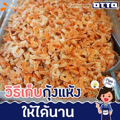 วิธีเก็บกุ้งแห้งให้ใช้ได้นาน