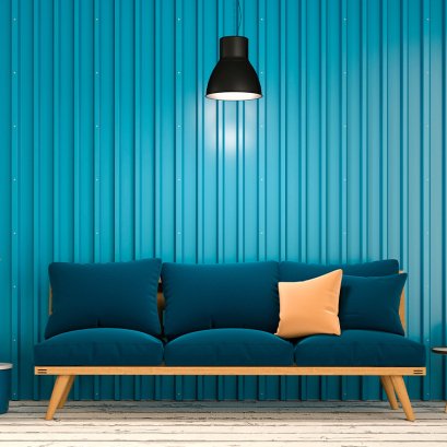 เมทัลชีทลอนผนัง