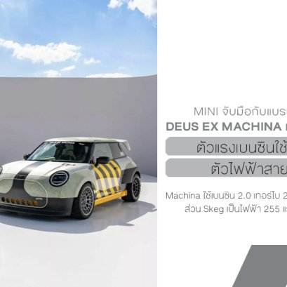 Mini JCW ควง Deus Ex Machina โชว์ผลงานสุดโต่ง "Machina & Skeg" คันเดียวในโลก