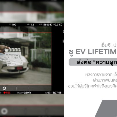 เอ็มจี ชู EV LIFETIME WARRANTY ส่งต่อ ความผูกพัน ความห่วงใย  ถึงผู้บริโภคผ่านเรื่องราวภาพยนตร์โฆษณาออนไลน์  