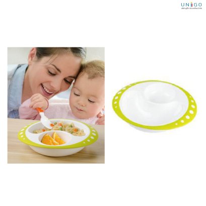 Simple split-sided dinner plate
