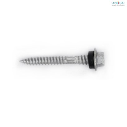 HEX HEAD SELF TAPPING SCREW WITH RIB AND  CUTTING POINT 