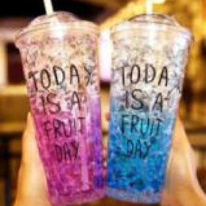 แก้วพลาสติกสองชั้น ลายเจล