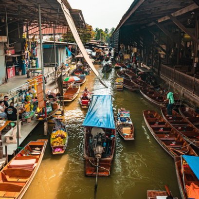 005PVT Meklong Railway Market & Damnonsaduak Floating Market & Mahanakorn Sky Walk