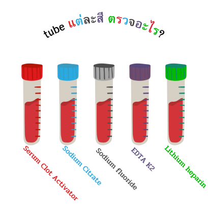 หลอด Tube แต่ละสีใช้งานต่างกันยังไง