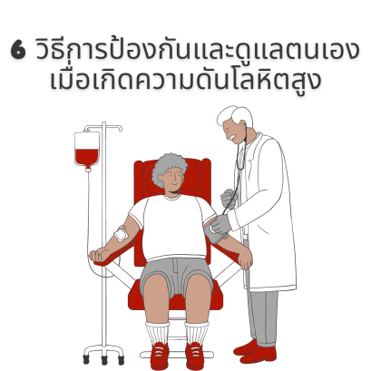 6 วิธีการป้องกันและดูแลตนเองเมื่อเกิดความดันโลหิตสูง