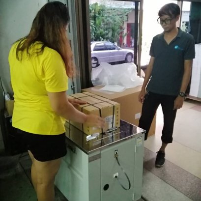 จัดส่งเครื่องรัดกล่อง CHALI รุ่น JN-740 24/9/62