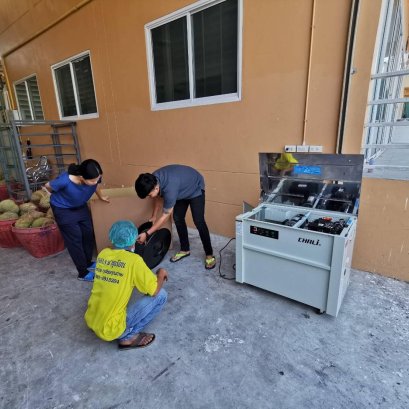 จัดส่งเครื่องรัดกล่องไต้หวัน CHALI รุ่น JN-740 9/1/63