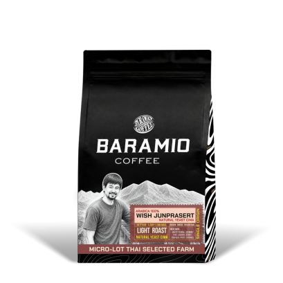Baramio Micro-lot |Thai Farm เมล็ดกาแฟคั่ว รุ่น wish Junprasert ( Natural yeast CIMA ) 200g. (Arabica100%)