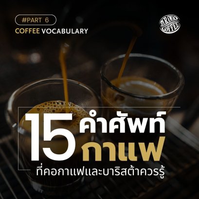 15 คำศัพท์กาแฟ ที่คอกาแฟและบาริสต้าควรรู้ #PART 6