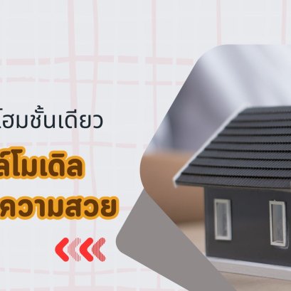 ทาวน์โฮมชั้นเดียว สไตล์โมเดิล มีดีกว่าความสวย
