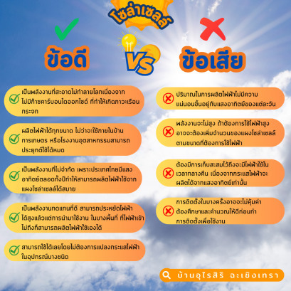 ข้อดี-ข้อเสีย ของโซล่าเซลล์