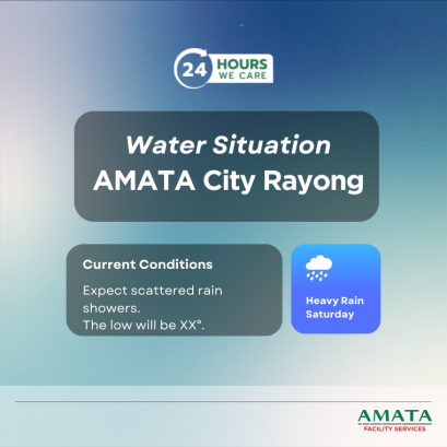 รายงานสถานการณ์น้ำ นิคมอมตะซิตี้ ระยอง