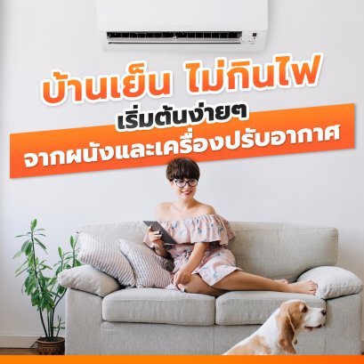 บ้านเย็น ไม่กินไฟ เริ่มต้นง่ายๆ จากผนังและเครื่องปรับอากาศ