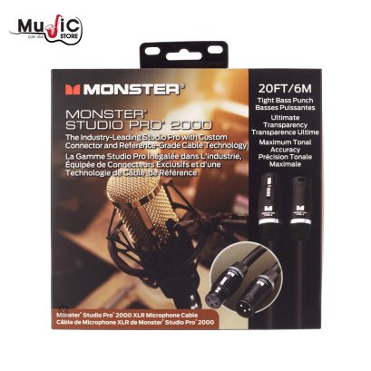 Monster Cable Studio Pro 2000 20FT XLR 6.1m Microphone Cable