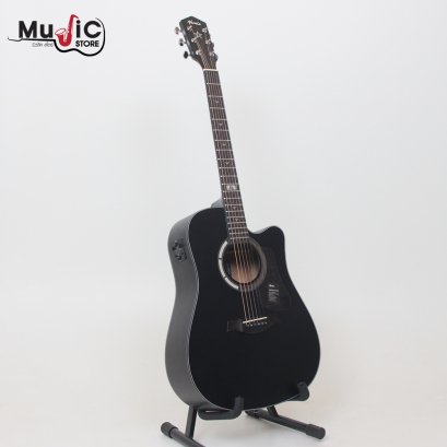 Mantic GT1DCE Black Acoustic Electric Guitar