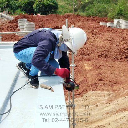 งานติดตั้งระบบกันซึม ควบคู่กับฉนวนกันความร้อนในโครงการ วิหารแก้วเขาใหญ่