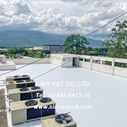 งานติดตั้งระบบกันซึมชนิดทา INNOGUARD LIQUID WATERPROOFING MEMBRANE ธนาคารกรุงศรีฯสาขาสี่แยกสนามบินเชียงใหม่