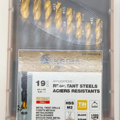 ของแท้!!! KEIBA GOLD ชุดดอกสว่านเจาะเหล็ก เจาะสแตนเลส ไฮสปีด HSS ชุดดอกสว่าน ระบบ มิล / หุน [ นิ้ว ] ดอกสว่าน แบบยกชุด