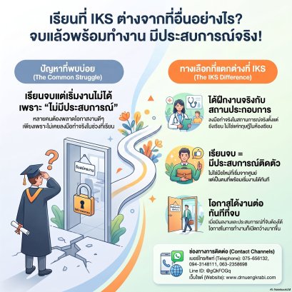  เรียนที่ไหนดี? ทำไม IKS ถึงตอบโจทย์คนอยากมีงานทำทันทีหลังเรียนจบ