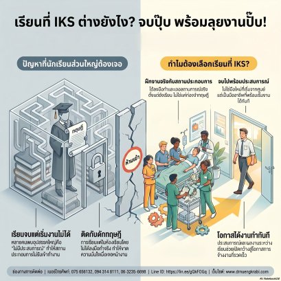เรียนที่ IKS แตกต่างจากที่อื่นยังไง? จบแล้วพร้อมทำงาน ไม่ตกงานแน่นอน!