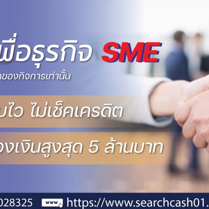 ปล่อยสินเชื่อเงินกู้ สำหรับ ธุรกิจ & SME