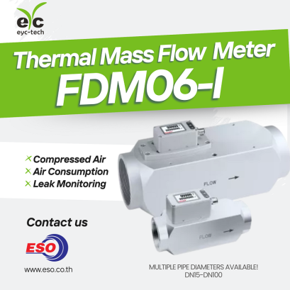 FDM06-I Venturi Thermal Mass Flow Meter for Compressed Air Monitoring System in Industrial Factory