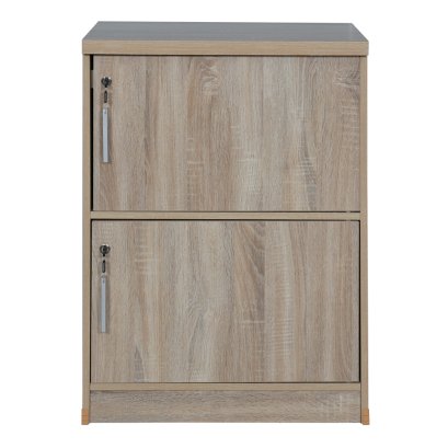 2 TIERS COLOR BOX WITH DOORS &amp; LOCKS