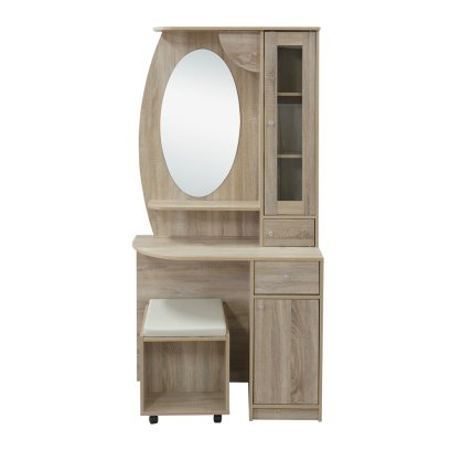 DRESSER MIRROR & STOOL