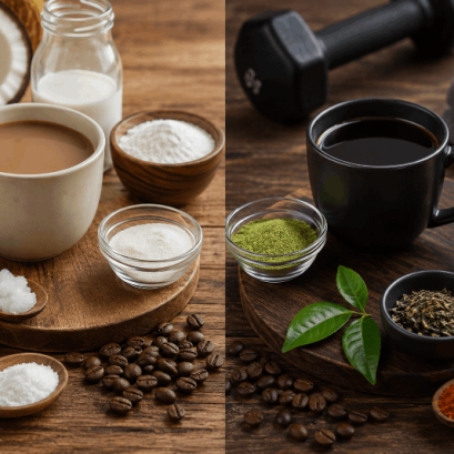 เปรียบเทียบคุณสมบัติกาแฟลดน้ำหนักสูตรคีโต (Keto) vs สูตรเร่งการเผาผลาญ (Burn) 