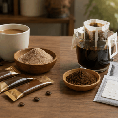 ตารางเปรียบเทียบต้นทุนและข้อดี-ข้อเสียระหว่าง กาแฟปรุงสำเร็จชนิดผง (3-in-1) กับ กาแฟดริป (Drip Coffee) 