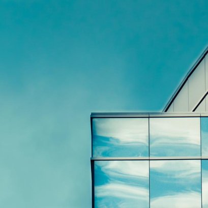 modern glass building