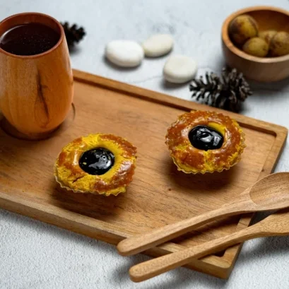 แจกสูตรทาร์ตไข่บลูเบอรี่ (Blueberry Egg Tart) สไตล์โฮมเมด