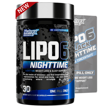 Nutrex Lipo-6 Black Nighttime 30 servings Nighttime Weight Loss & Sleep Support