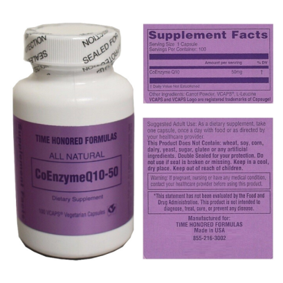 Coenzyme Q10-50 100 Caps. Gerson