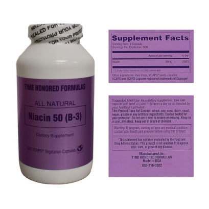 Niacin-50 250 Caps. Gerson