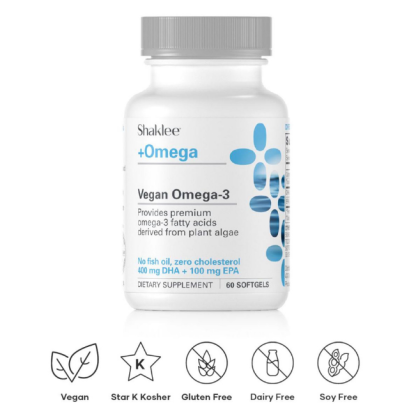 โอเมก้า3 จากพืช ยี่ห้อแชคลีย์ (Shaklee Vegan Omega3) บรรจุ 60 ซอฟเจล
