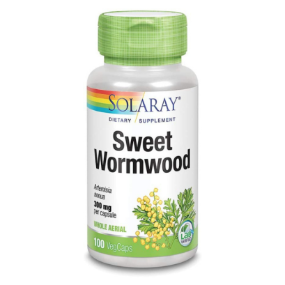 อาร์เทมิซินิน (Artemisinin) Solaray Sweet Wormwood 300 มก. 100 Capsules