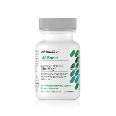 แมกนีเซียม 200 มก. ยี่ห้อแชคลีย์ (Shaklee +M Boost 200 mg.) บรรจุ 30 เม็ด