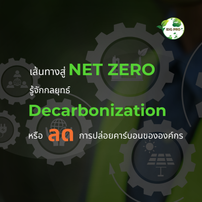 เส้นทางสู่ Net Zero: รู้จักกลยุทธ์ Decarbonization เพื่อลดการปล่อยคาร์บอนขององค์กร