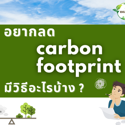 อยากลด carbon footprint มีวิธีอะไรบ้าง