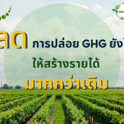 ลดการปล่อยก๊าซเรือนกระจกยังไง ให้สร้างรายได้มากกว่าเดิม