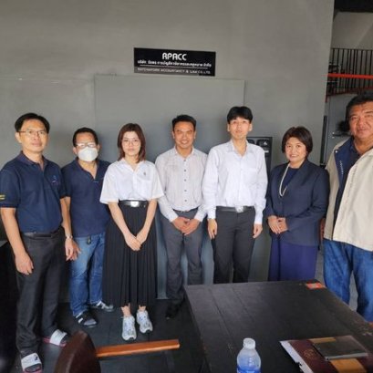 อาจารย์ฝ่ายแนะแนวคณะบัญชี มาตรวจเยี่ยมนักศึกษาฝึกงาน