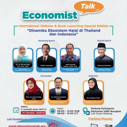 International Webinar & Book Launching Special Edition "Dinamika Ekosistem Halal di Thailand dan Indonesia"